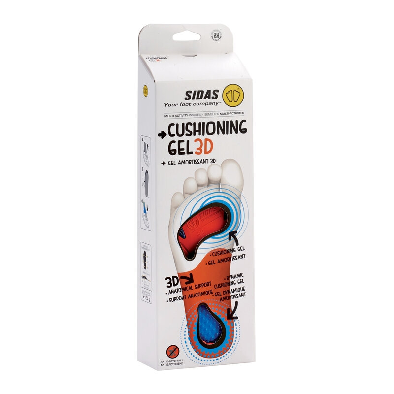 Insoles Sidas Cushioning Gel 3D